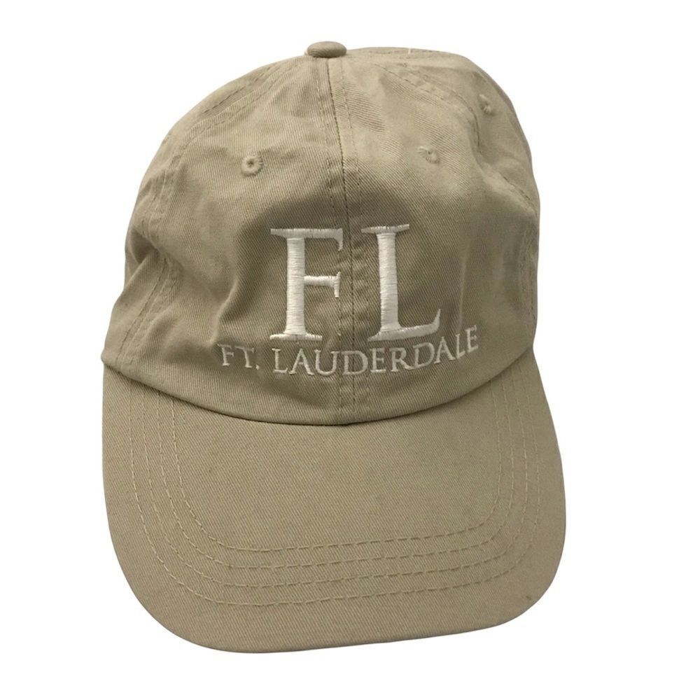 Ft. Lauderdale Florida Khaki Baseball Hat